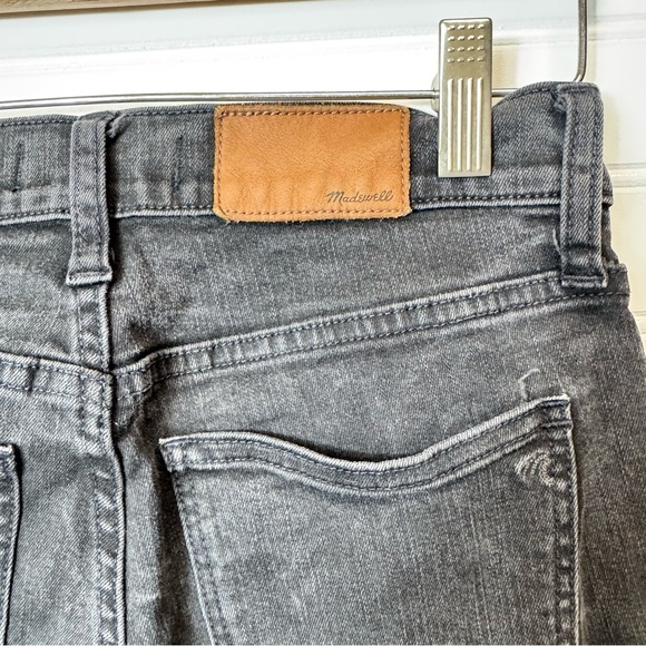 Madewell Jeans Womens Sz 24 Black Alley Straight Denim Pants Stretch Dark Casual - Picture 5 of 13